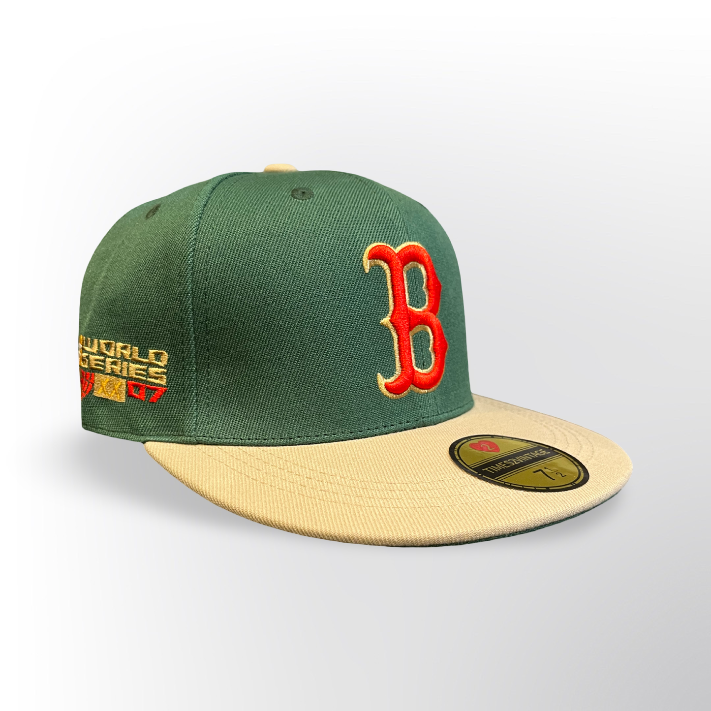 Green Monster Boston - Green/Beige Fitted
