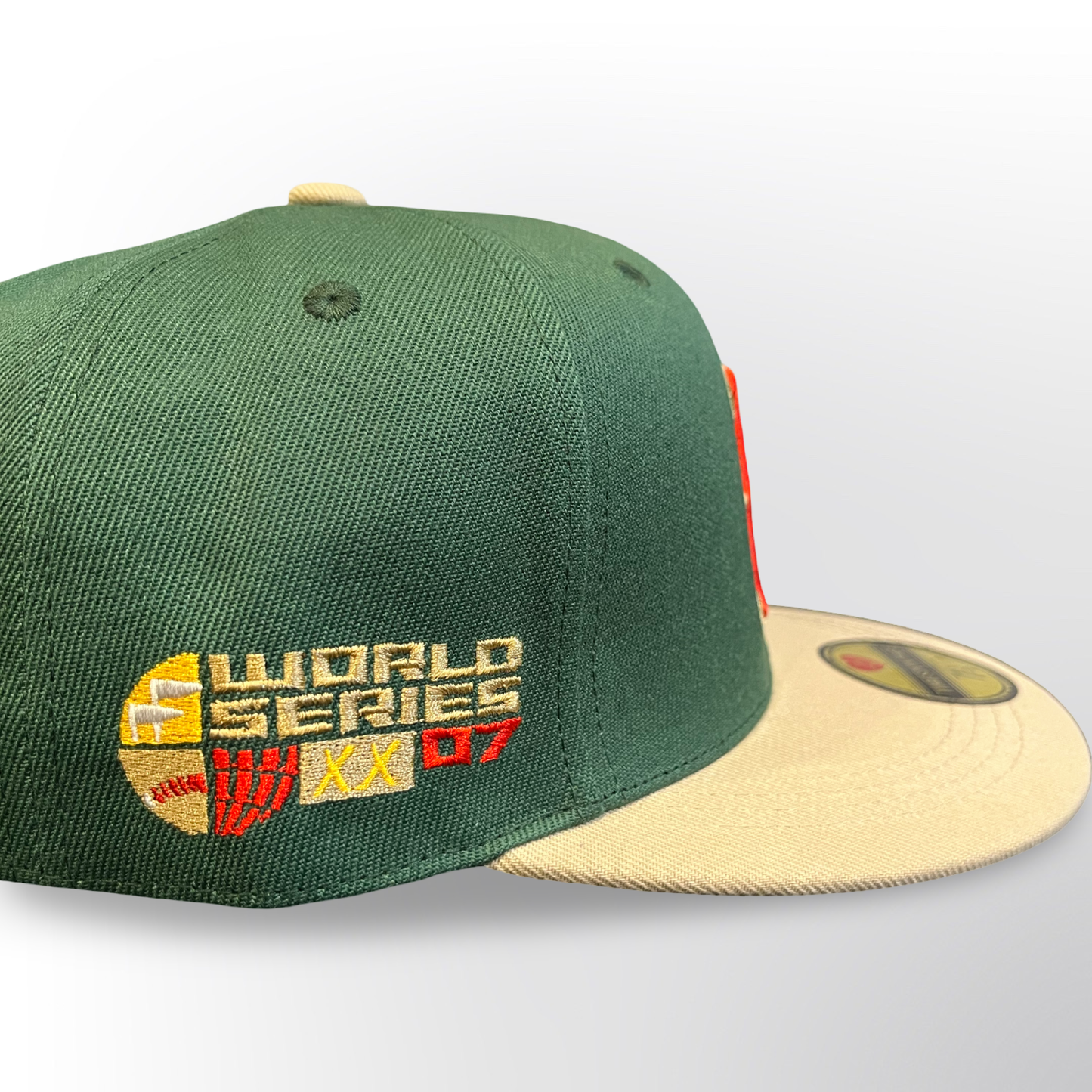 Green Monster Boston - Green/Beige Fitted