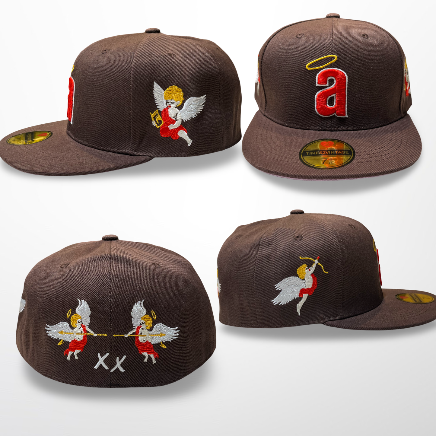 Angels In The Outfield - Brown Fitted