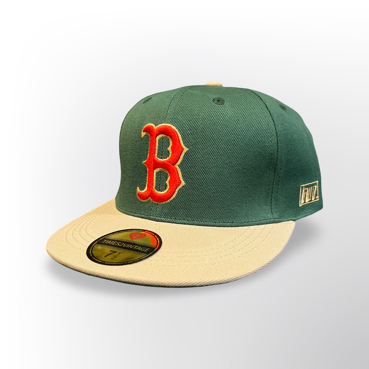 Green Monster Boston - Green/Beige Fitted