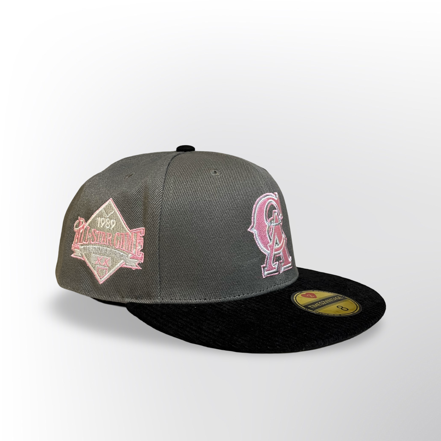 I Love The Angels - Grey/Black Fitted