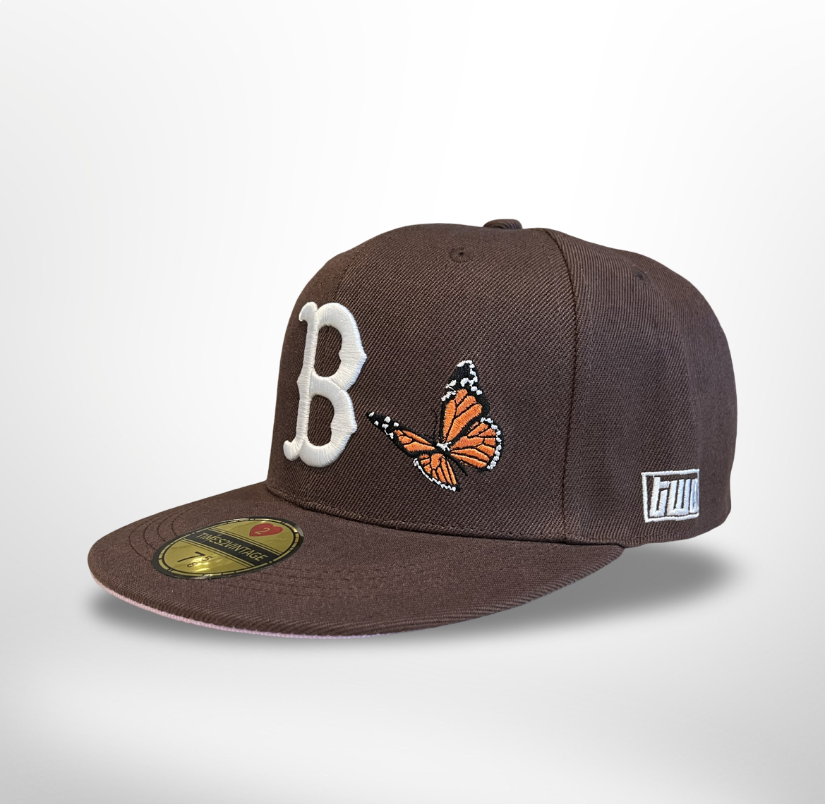 Boston Butterflies - Brown Fitted