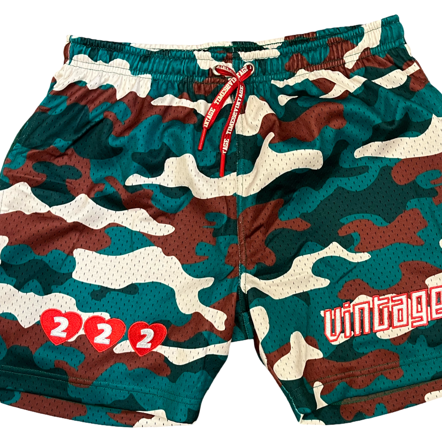 One With Nature Shorts - Green Camo