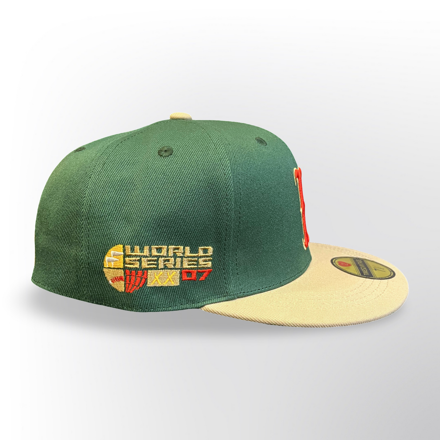 Green Monster Boston - Green/Beige Fitted