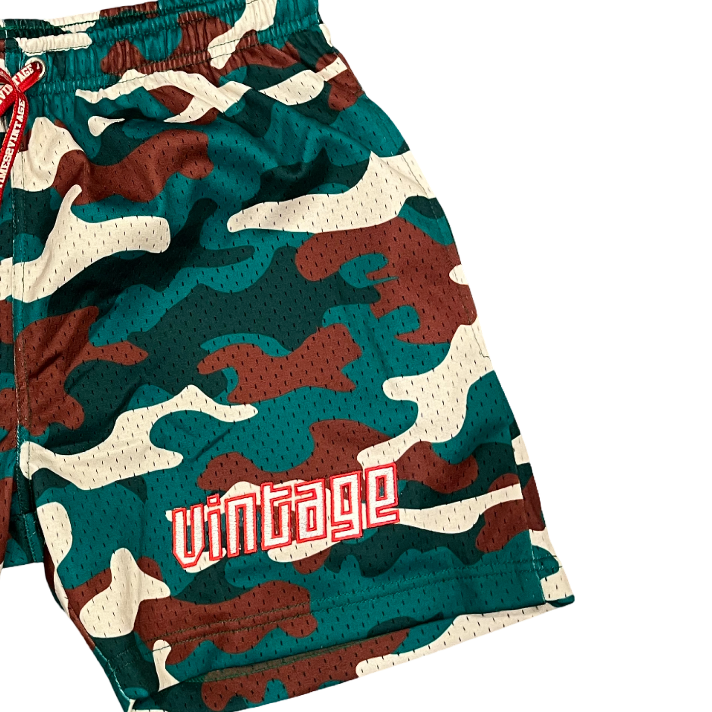 One With Nature Shorts - Green Camo