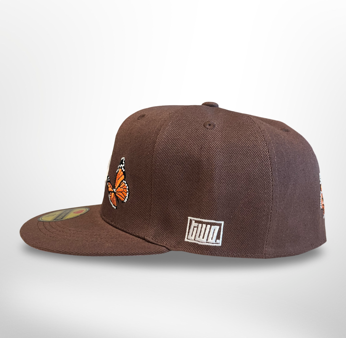 Boston Butterflies - Brown Fitted