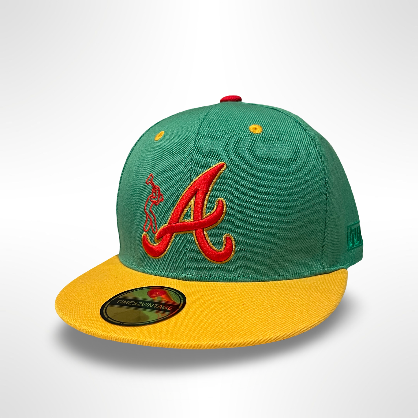 What The Concrete ATL - Green/Yellow Fitted