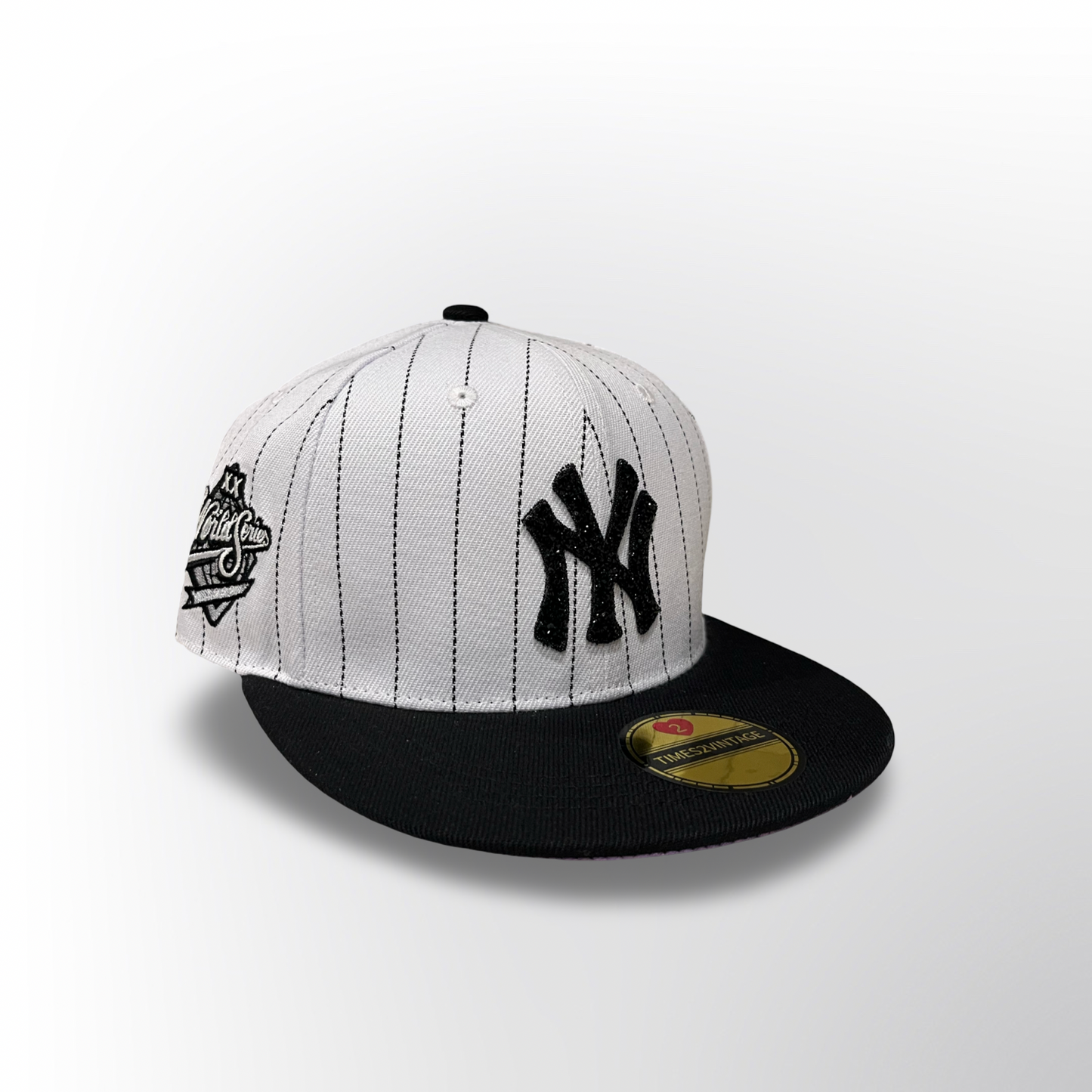 Bronx Bomber  - Pinstripe/Black Snap Back