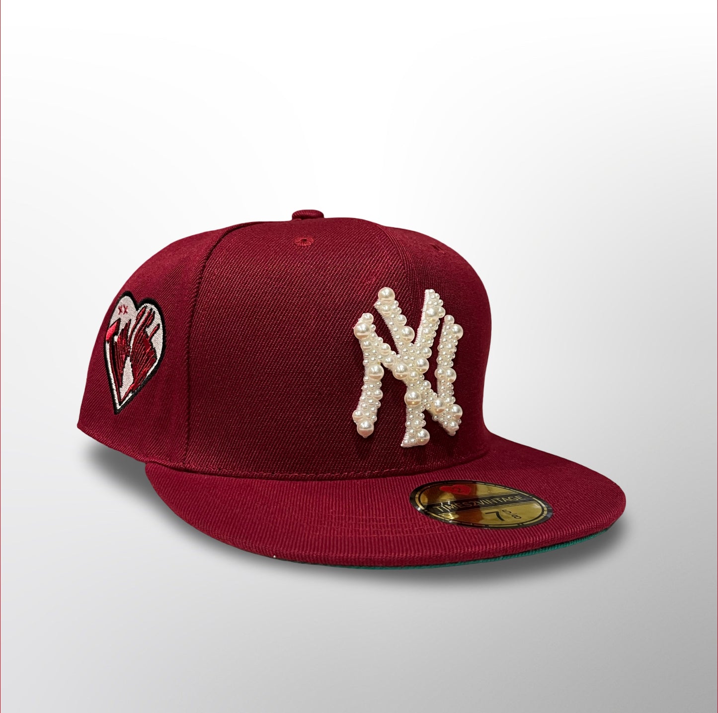 Pearl World NY - Burgundy Fitted