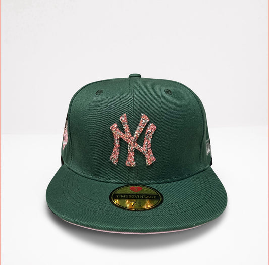 Pretty In Pink NY- Green Fitted