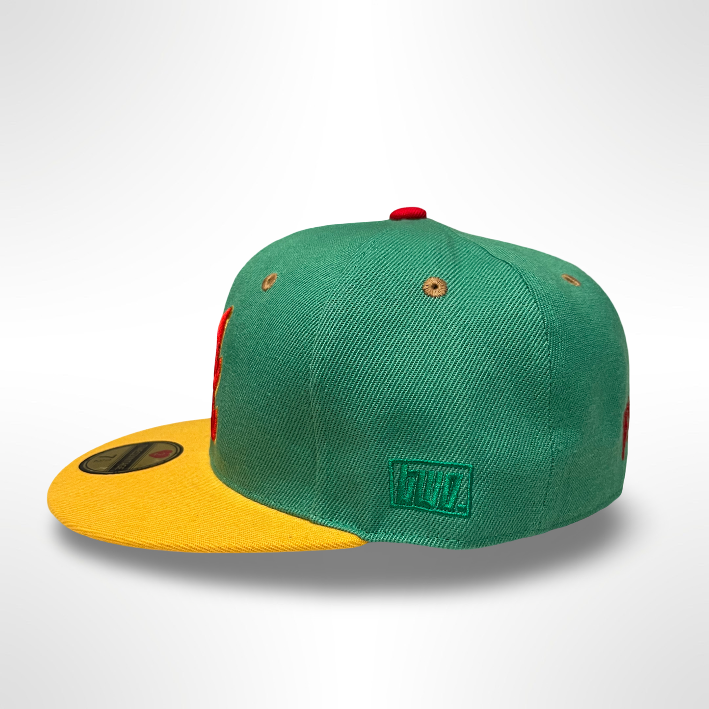 What The Concrete ATL - Green/Yellow Fitted