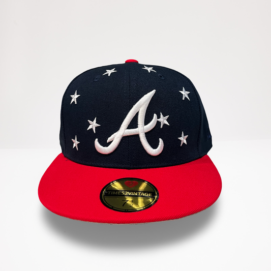 Home Of The Braves - Blue/Red Fitted