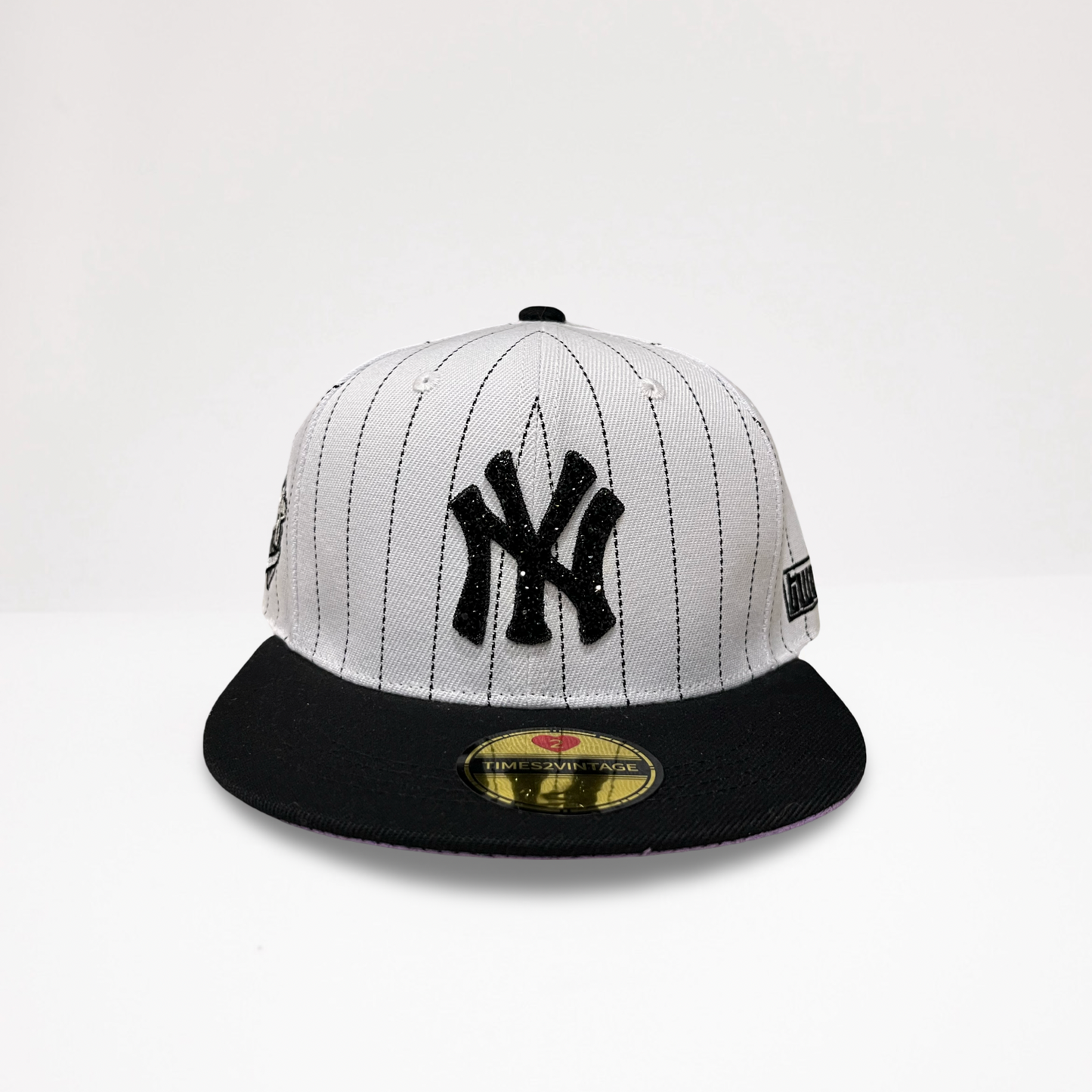 Bronx Bomber  - Pinstripe/Black Snap Back