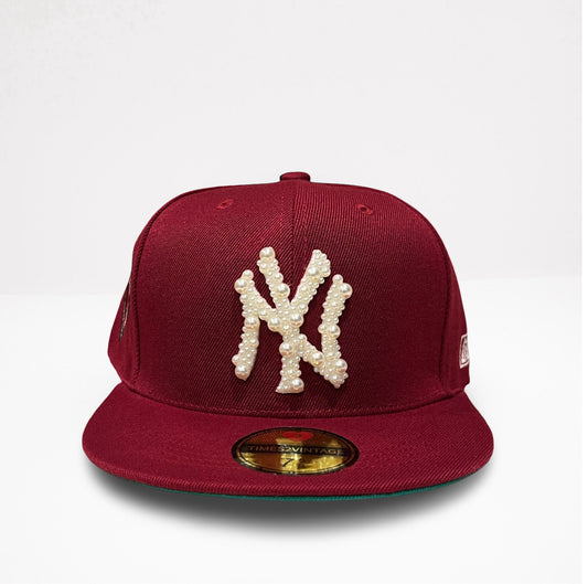 Pearl World NY - Burgundy Fitted
