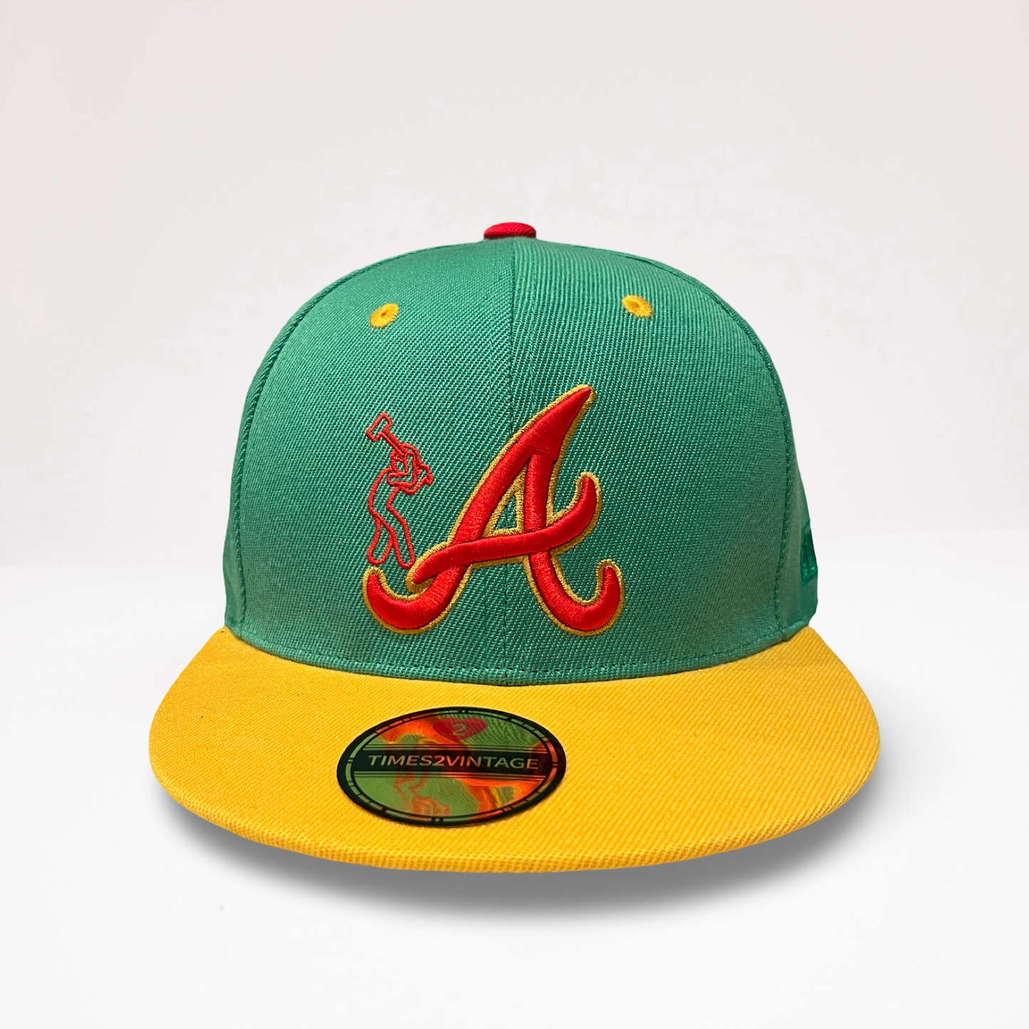 What The Concrete ATL - Green/Yellow Fitted