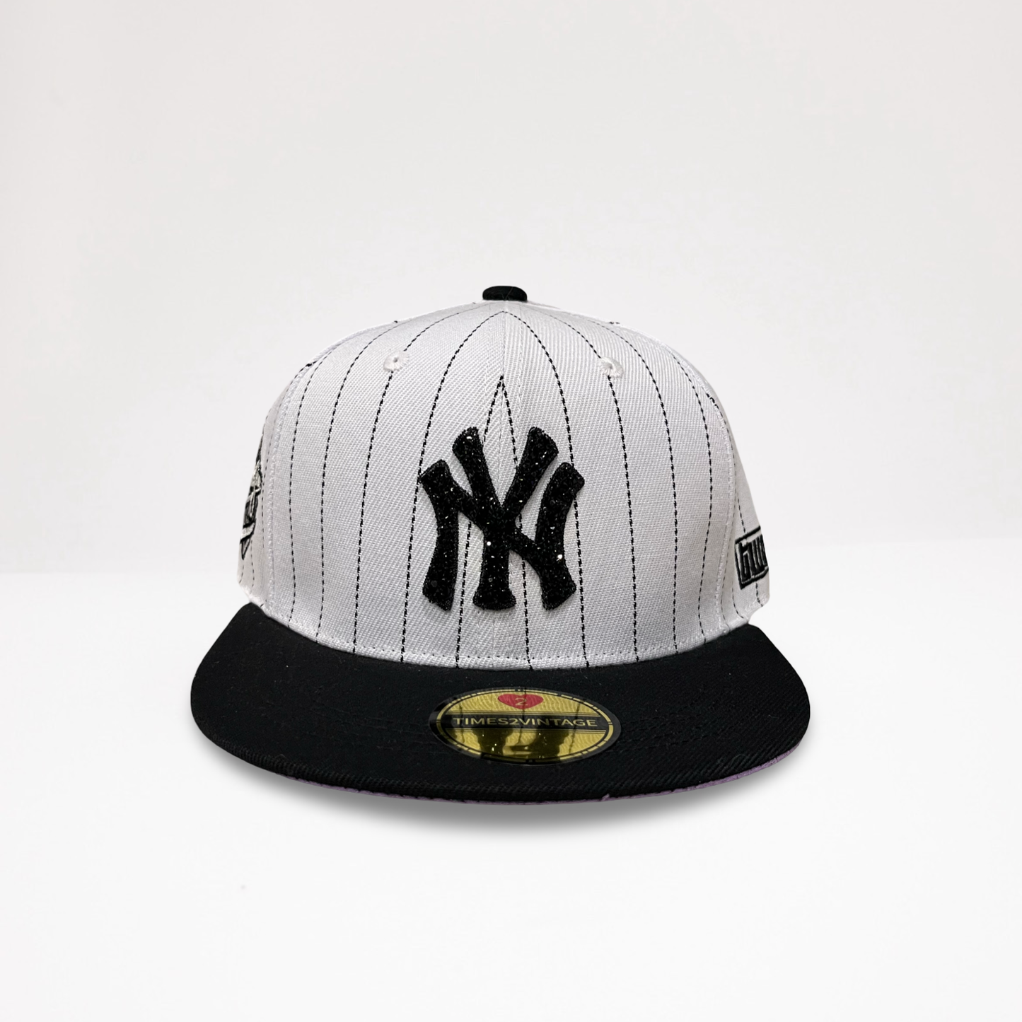 Bronx Bomber  - Pinstripe/Black Snap Back