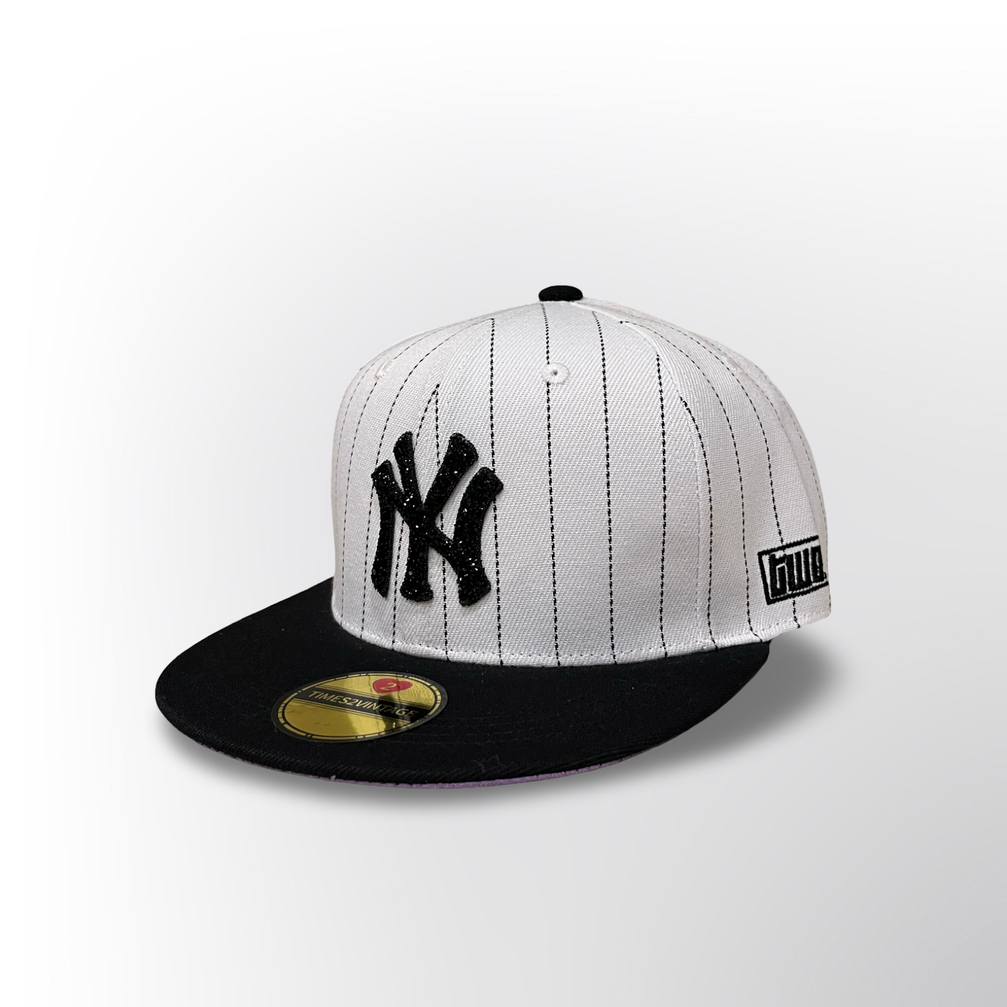Bronx Bomber  - Pinstripe/Black Snap Back