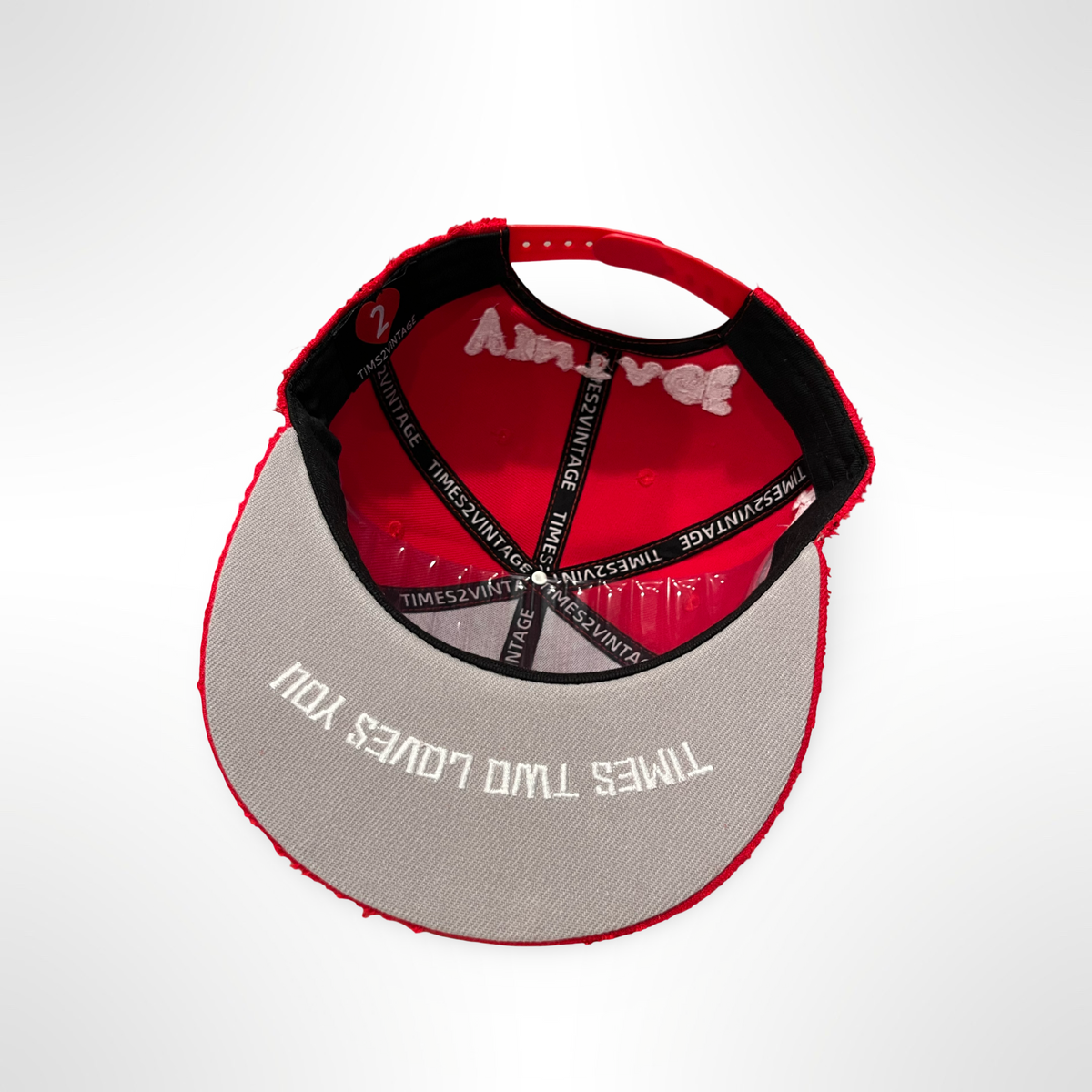 Distressed ATL - Red Snap Back