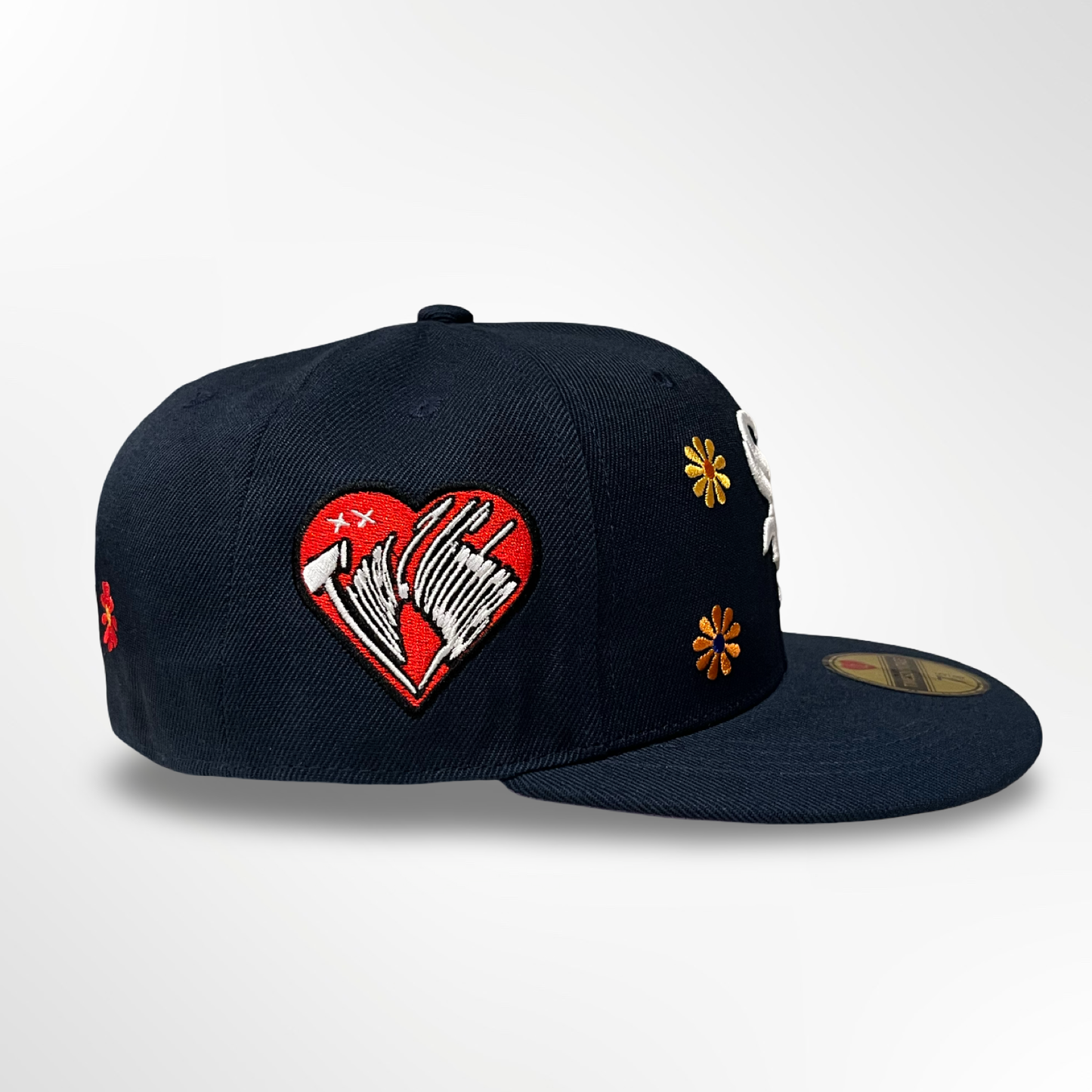 Chicago Bloom - Navy Blue Fitted