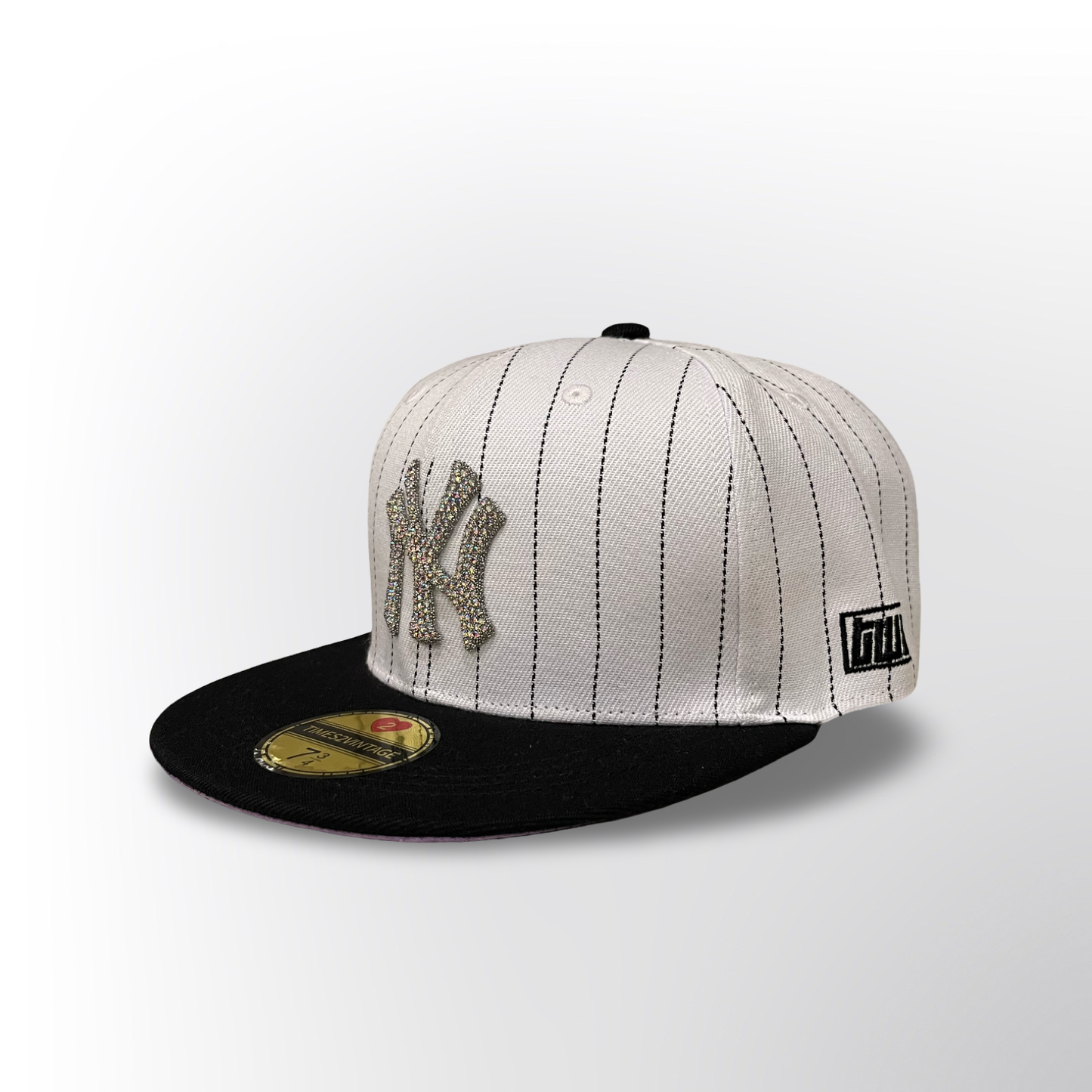 Diamonds Dancing NY - Pinstripe/Black Fitted