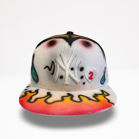 Afrobaby Graffiti NY - White Fitted