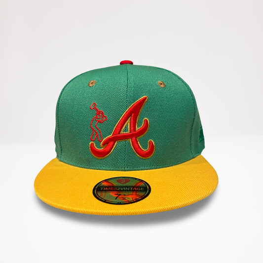 What The Concrete ATL - Green/Yellow Fitted