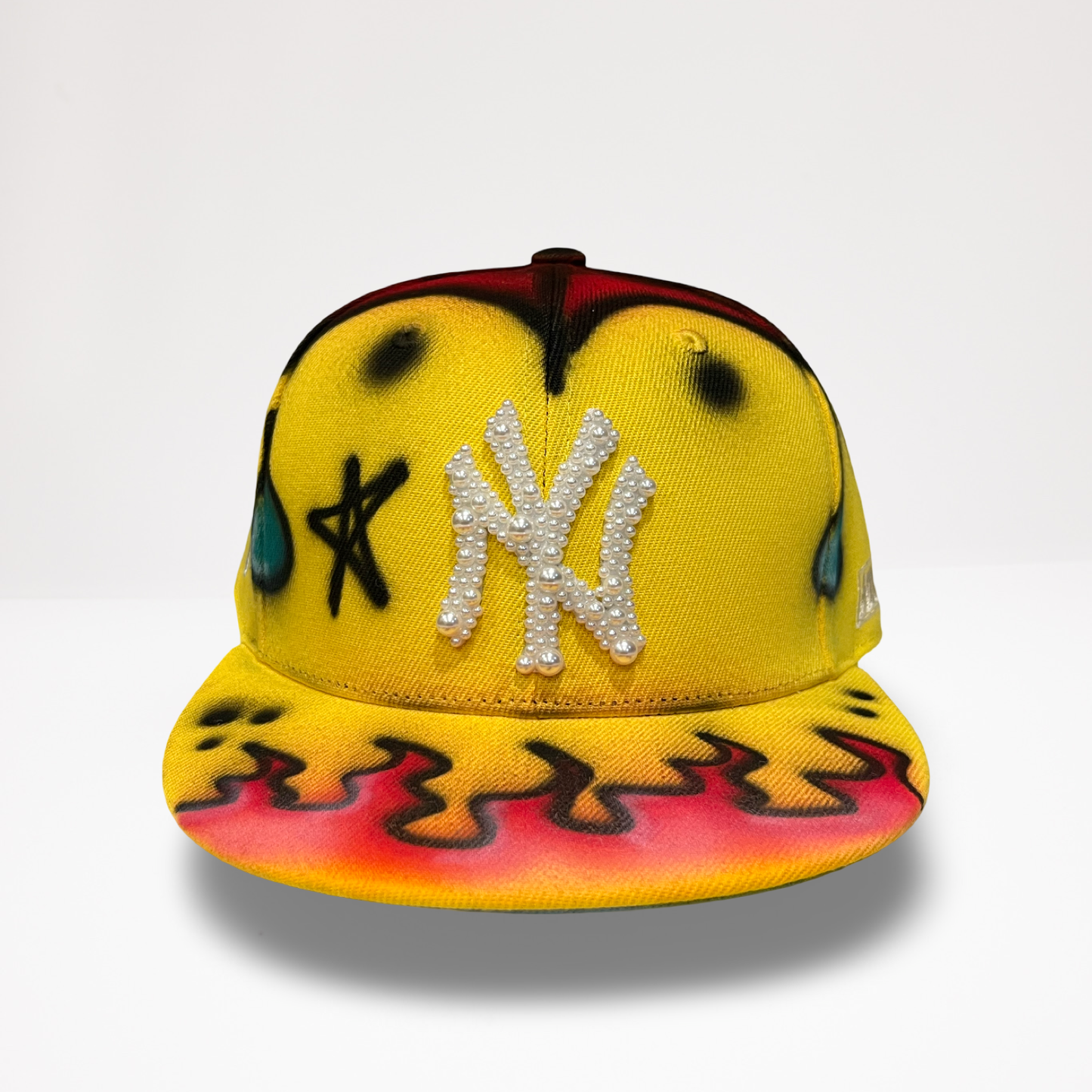 Afrobaby Dirty Pearls NY - Yellow Fitted
