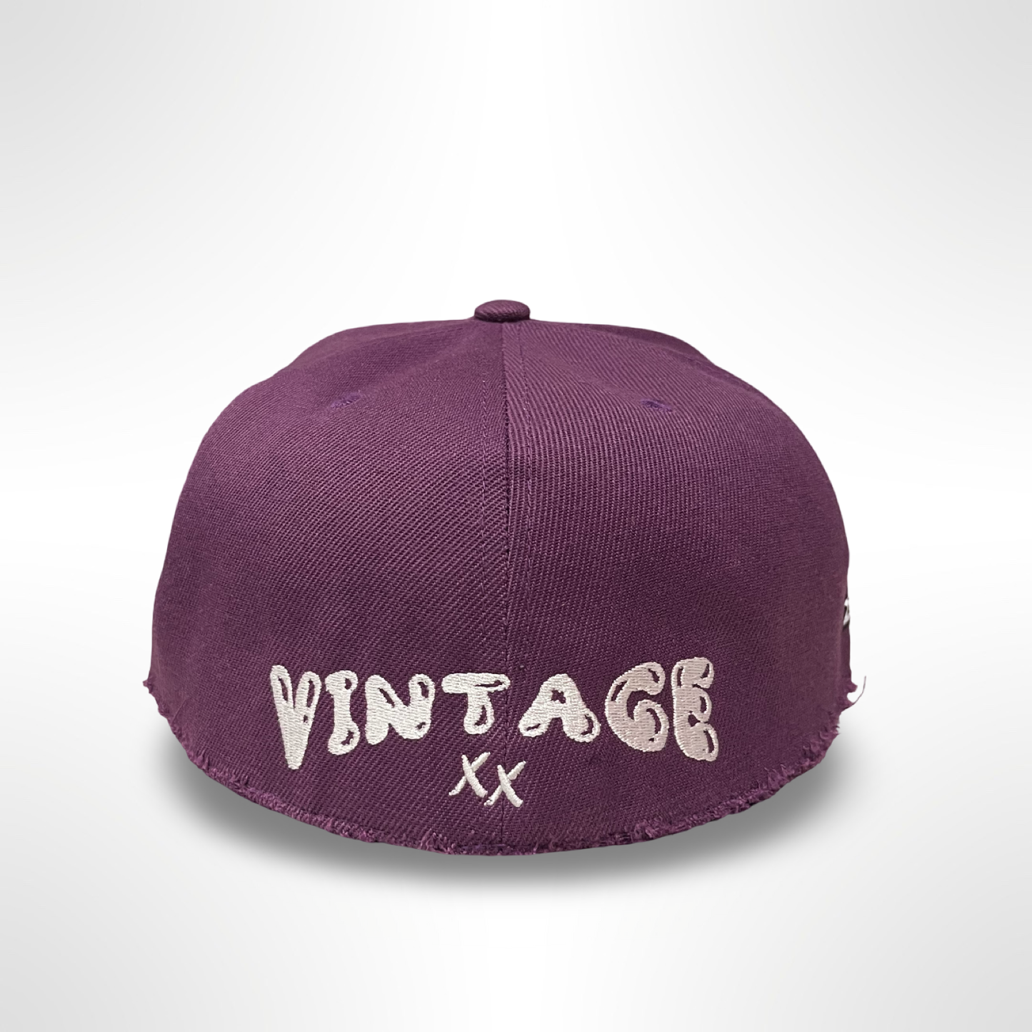 Distressed I Love Houston - Purple Fitted
