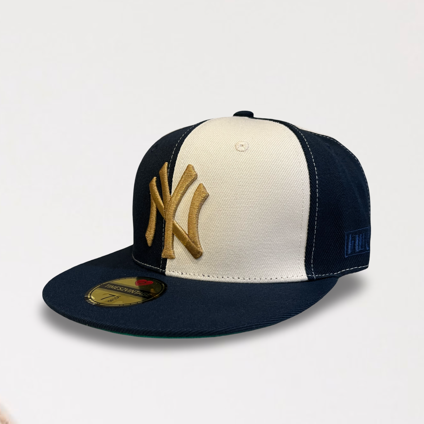 World Champions NY - Creme/Blue Fitted