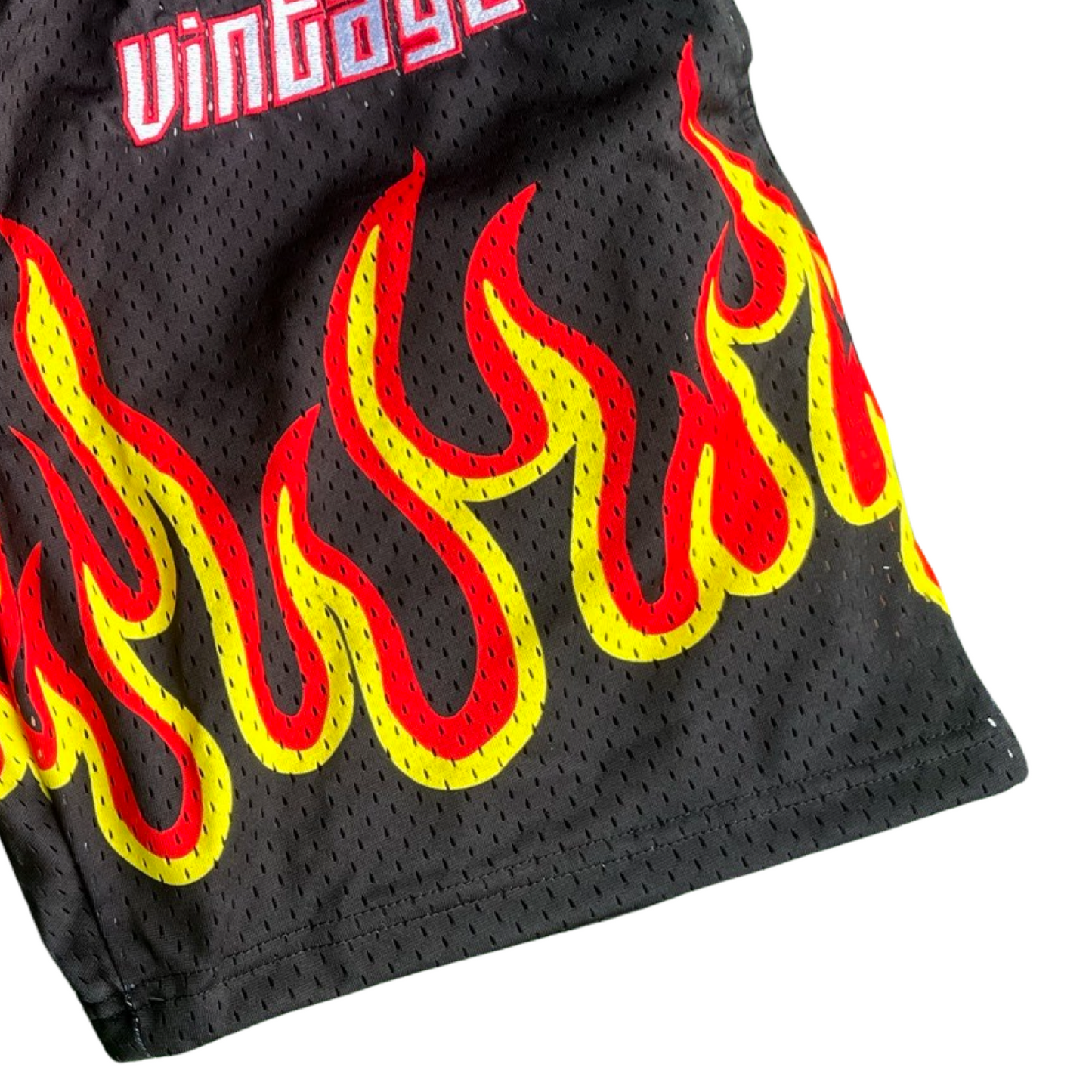 Heat It Up Fire Shorts - Black