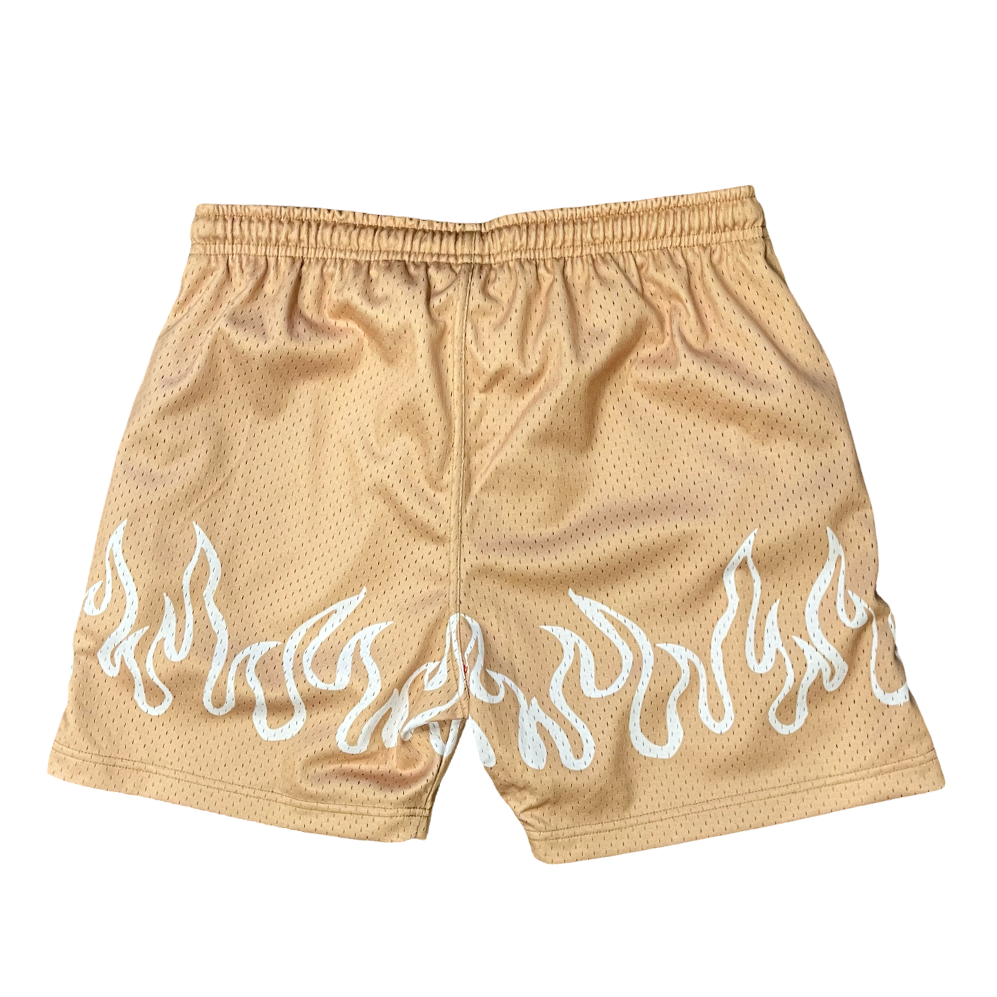 Light It Up Fire Shorts - Tan