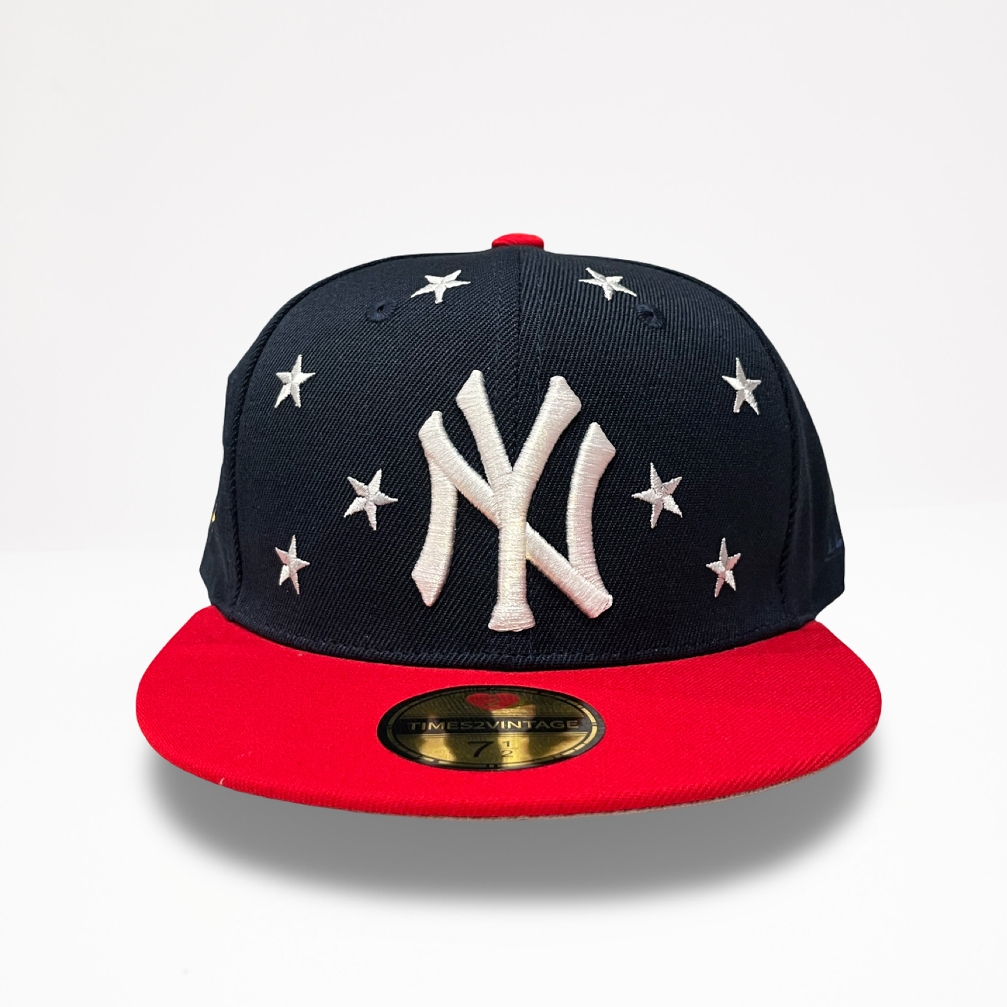 Land of The Free NY - Navy/Red Fitted