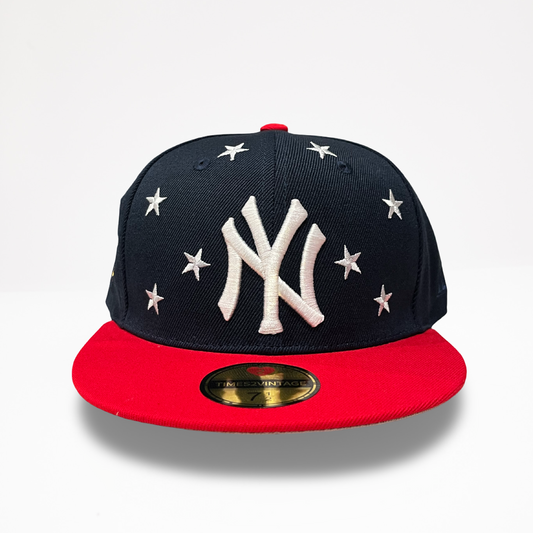 Land of The Free NY - Navy/Red Fitted