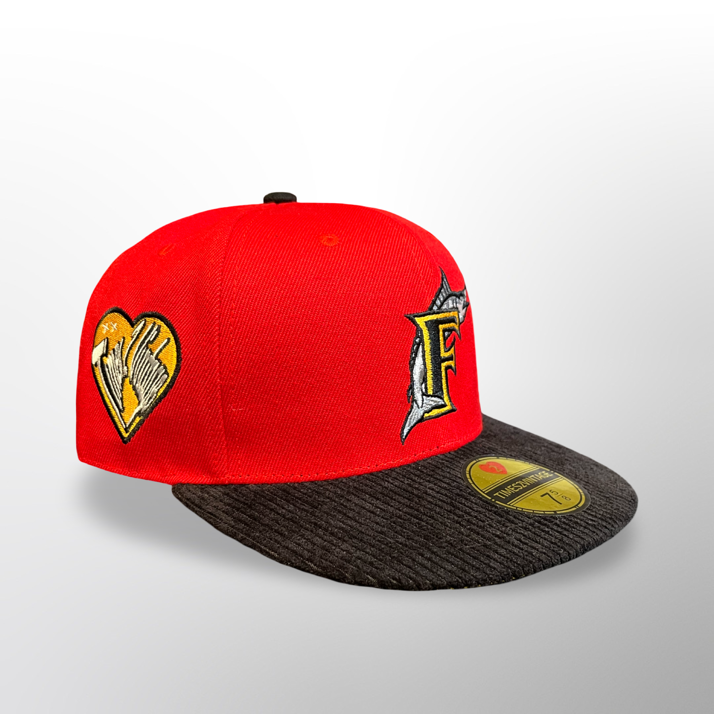 I Love FL - Red/Black Fitted