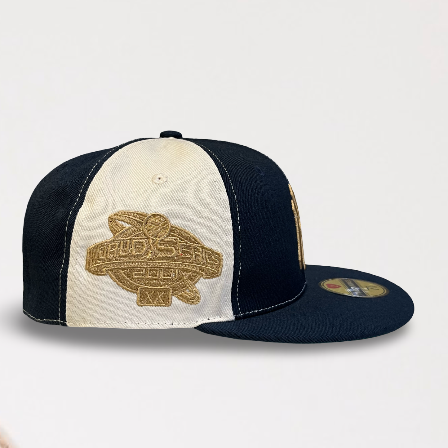 World Champions NY - Creme/Blue Fitted