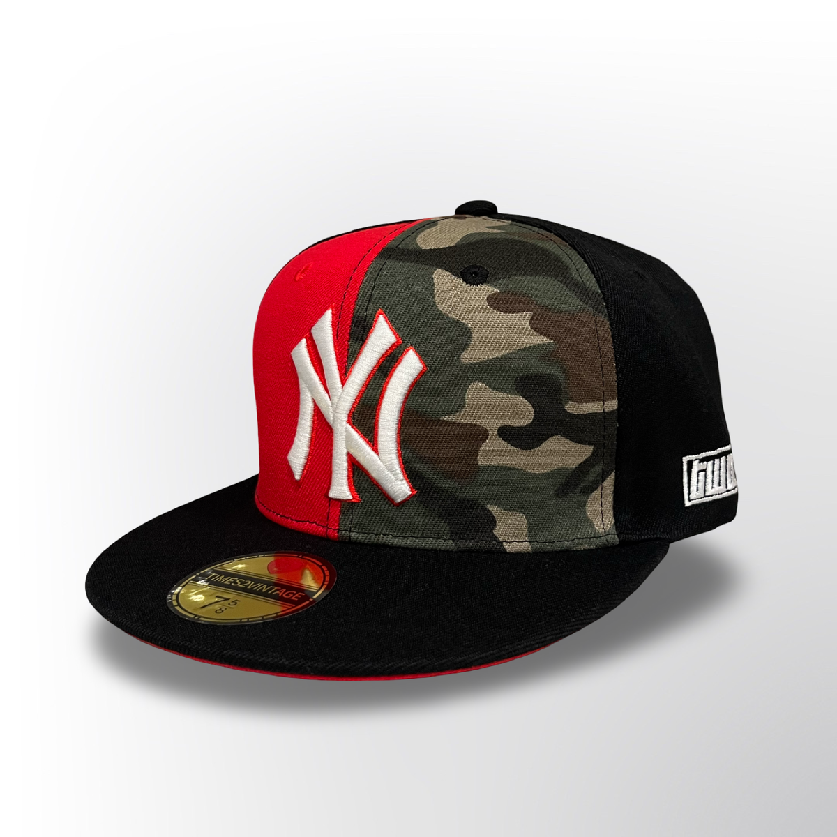 Concrete Jungle NY - Camo/Red/Black Fitted