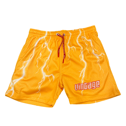 Lightning Storm Shorts - Golden Yellow