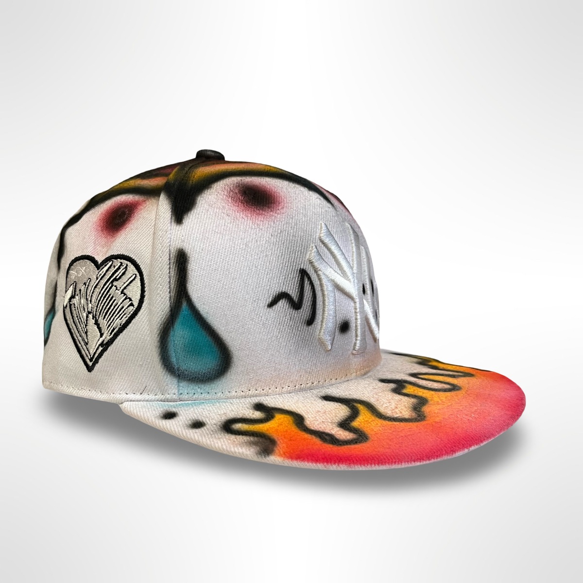 Afrobaby Graffiti NY - White Fitted