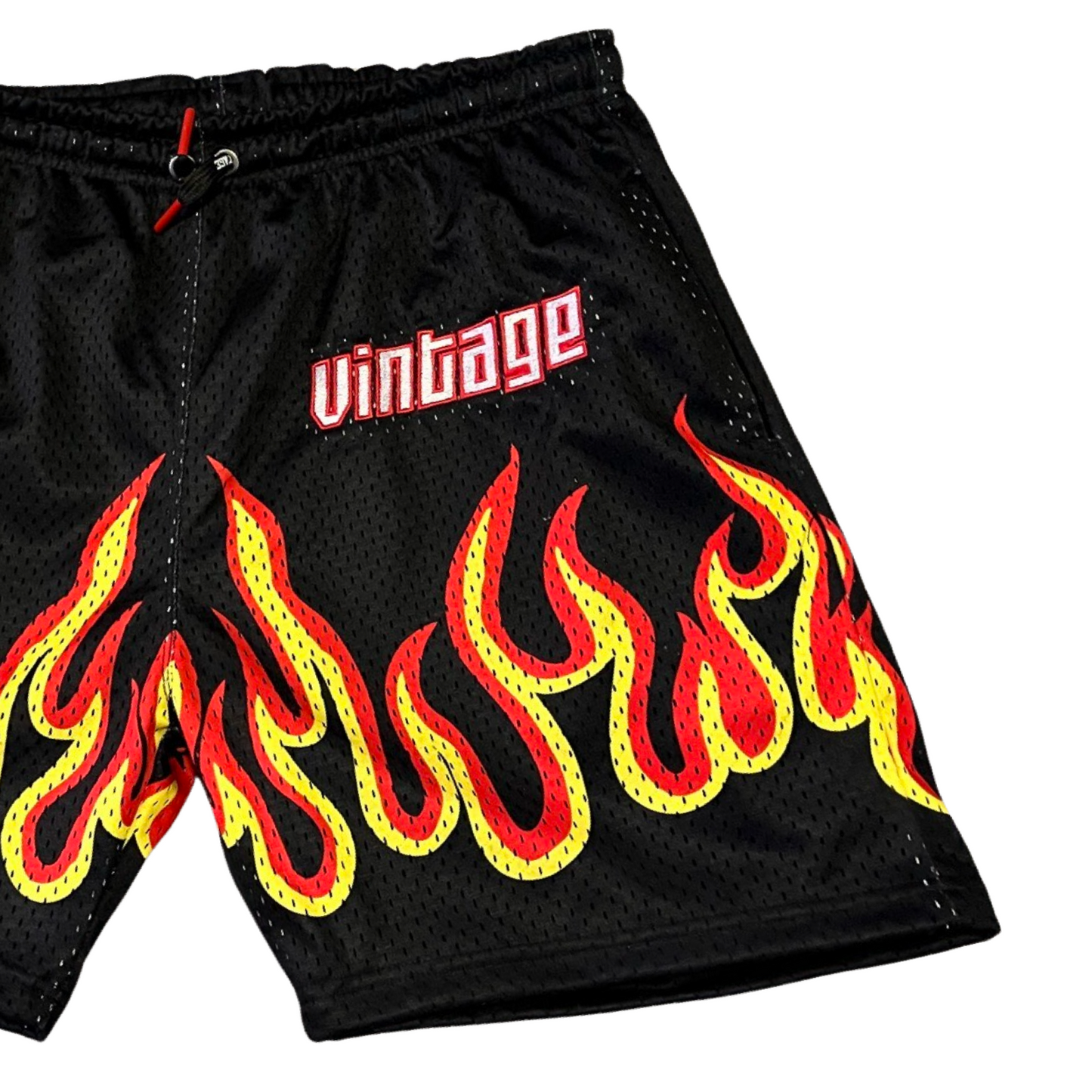 Heat It Up Fire Shorts - Black