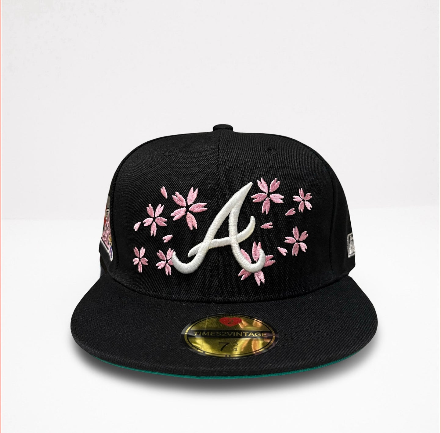 Cherry Blossom ATL - Black Fitted