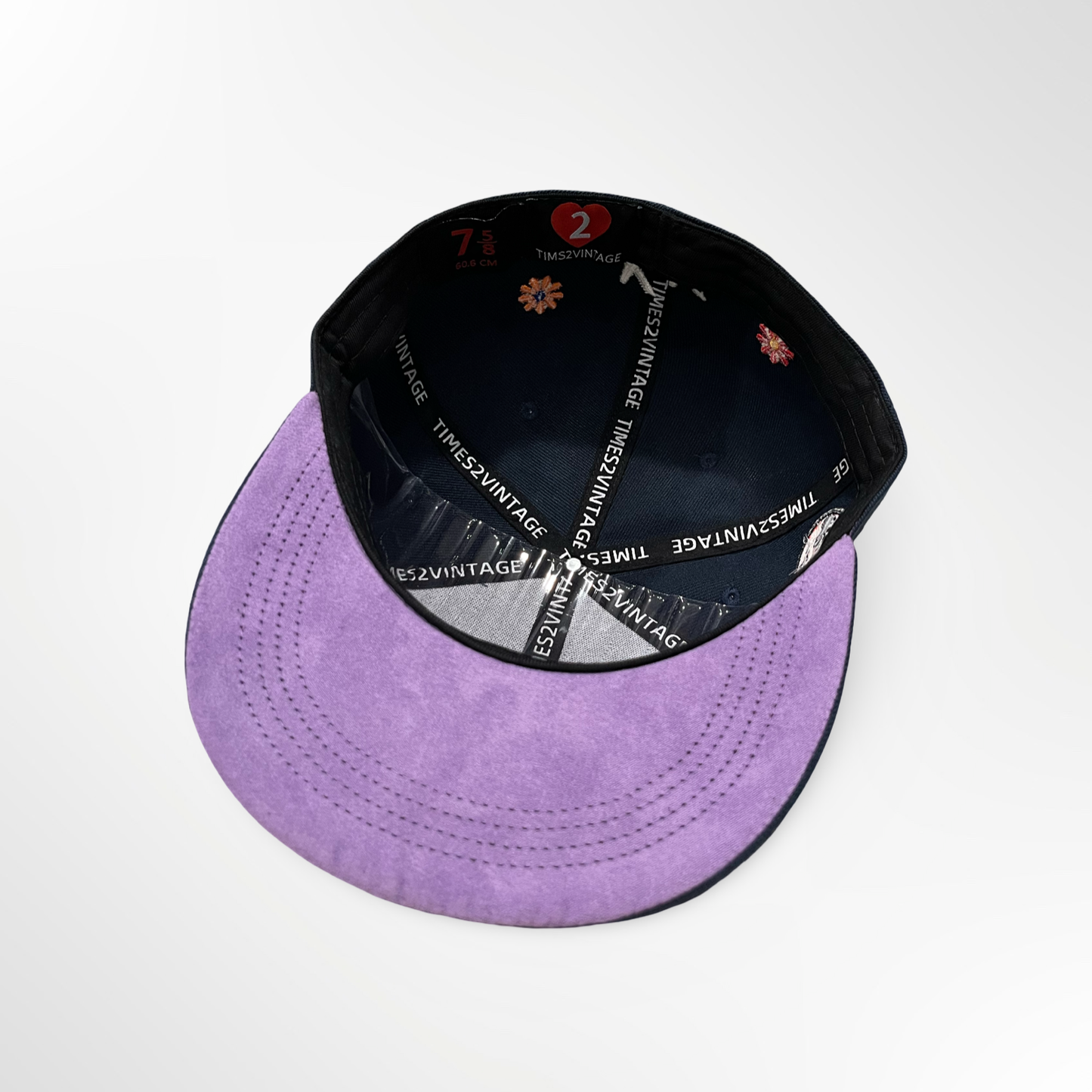 Chicago Bloom - Navy Blue Fitted