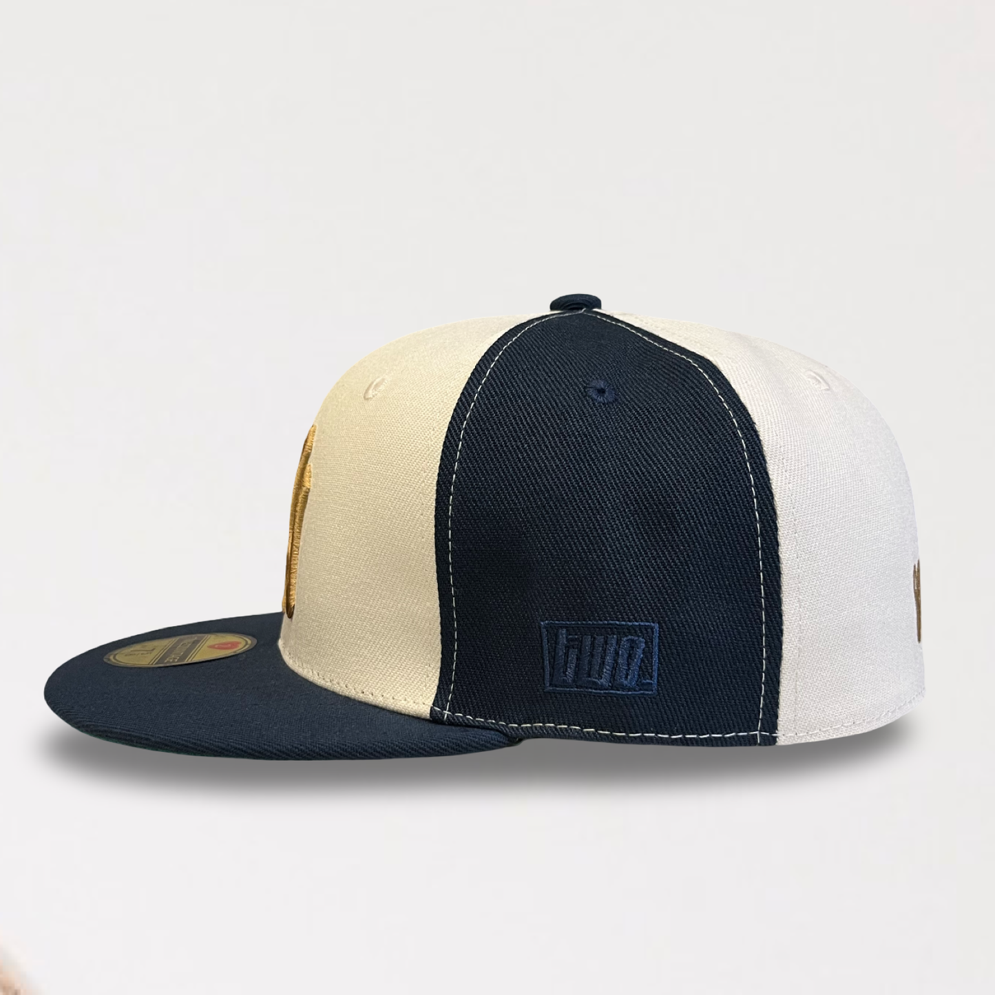 World Champions NY - Creme/Blue Fitted
