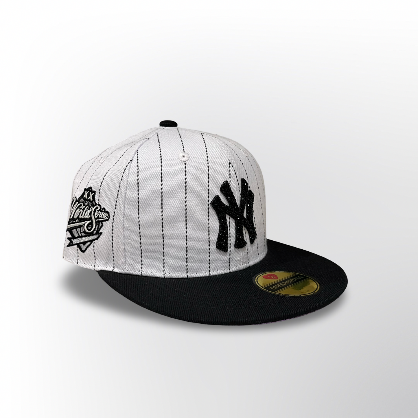 Bronx Bomber  - Pinstripe/Black Snap Back