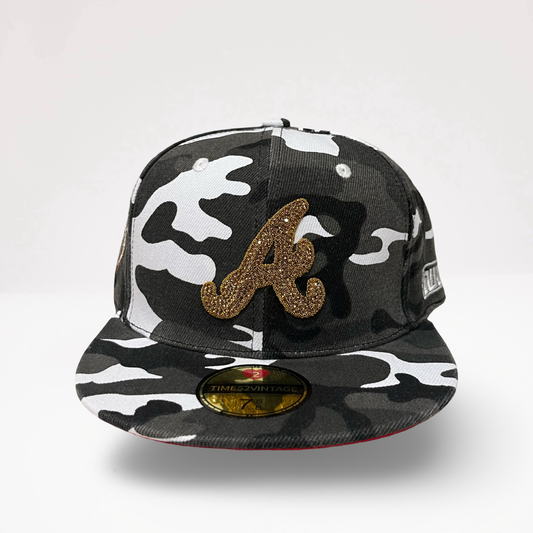 Diamonds Dancing ATL - White Camo Fitted