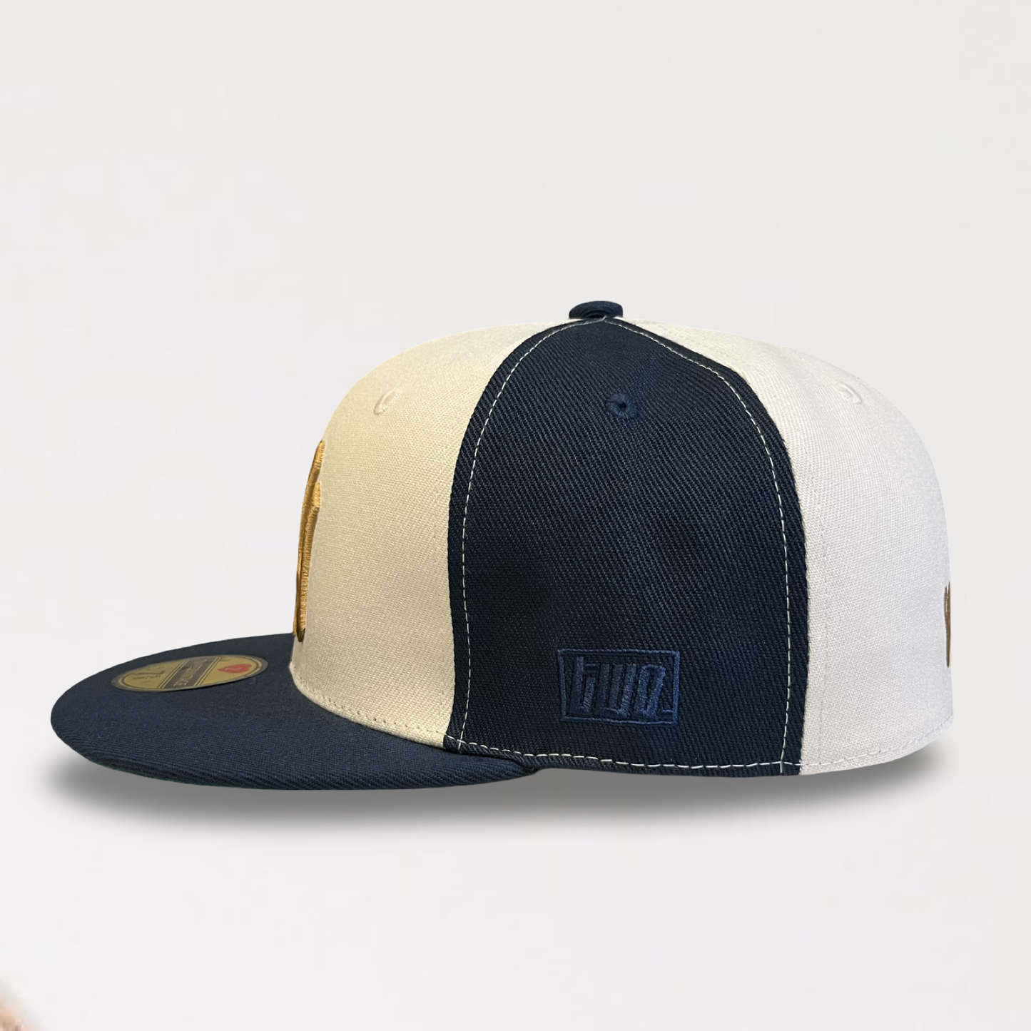 World Champions NY - Creme/Blue Fitted