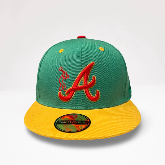 PRESALE What The Concrete ATL - Green/Yellow Snap Back