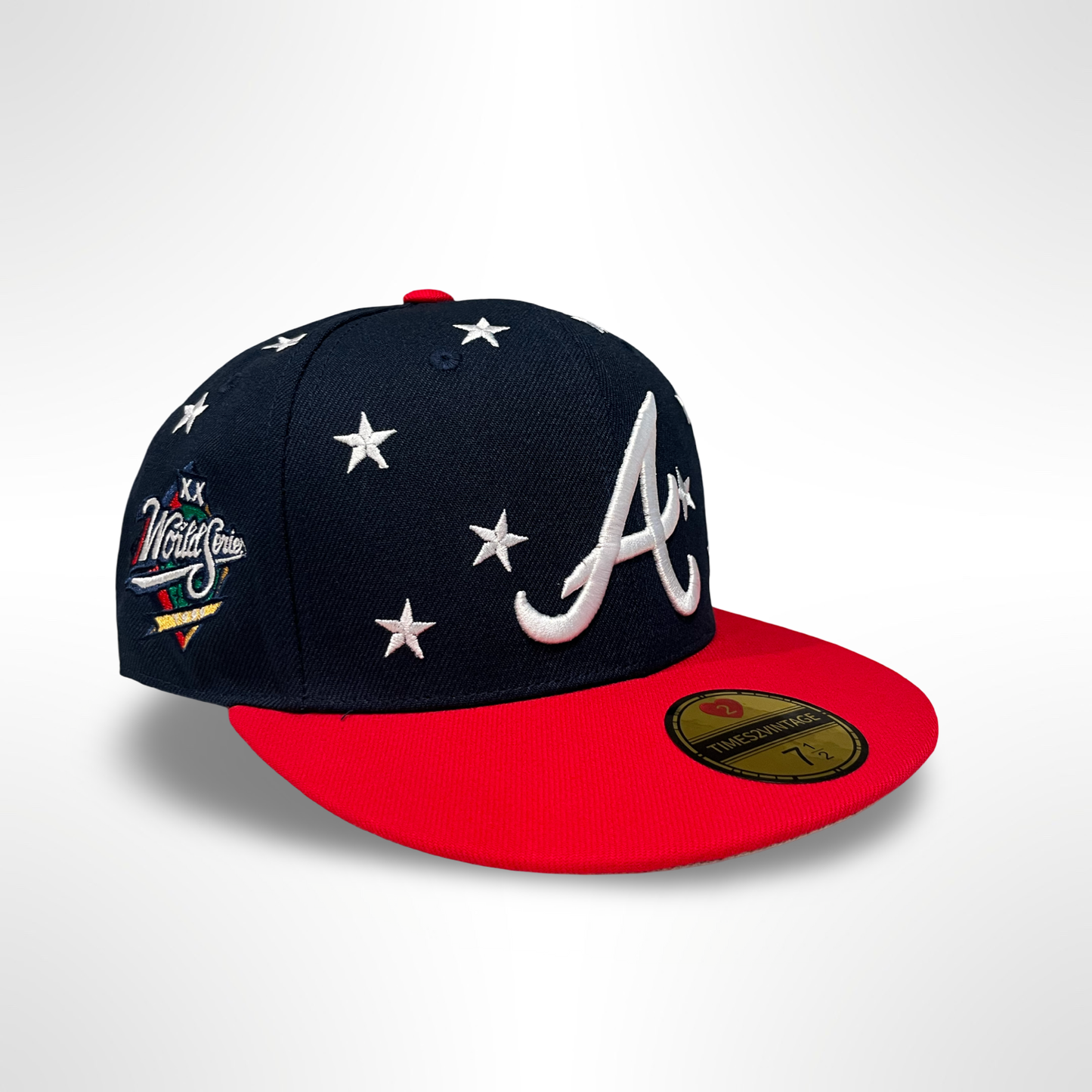 Home Of The Braves - Blue/Red Fitted