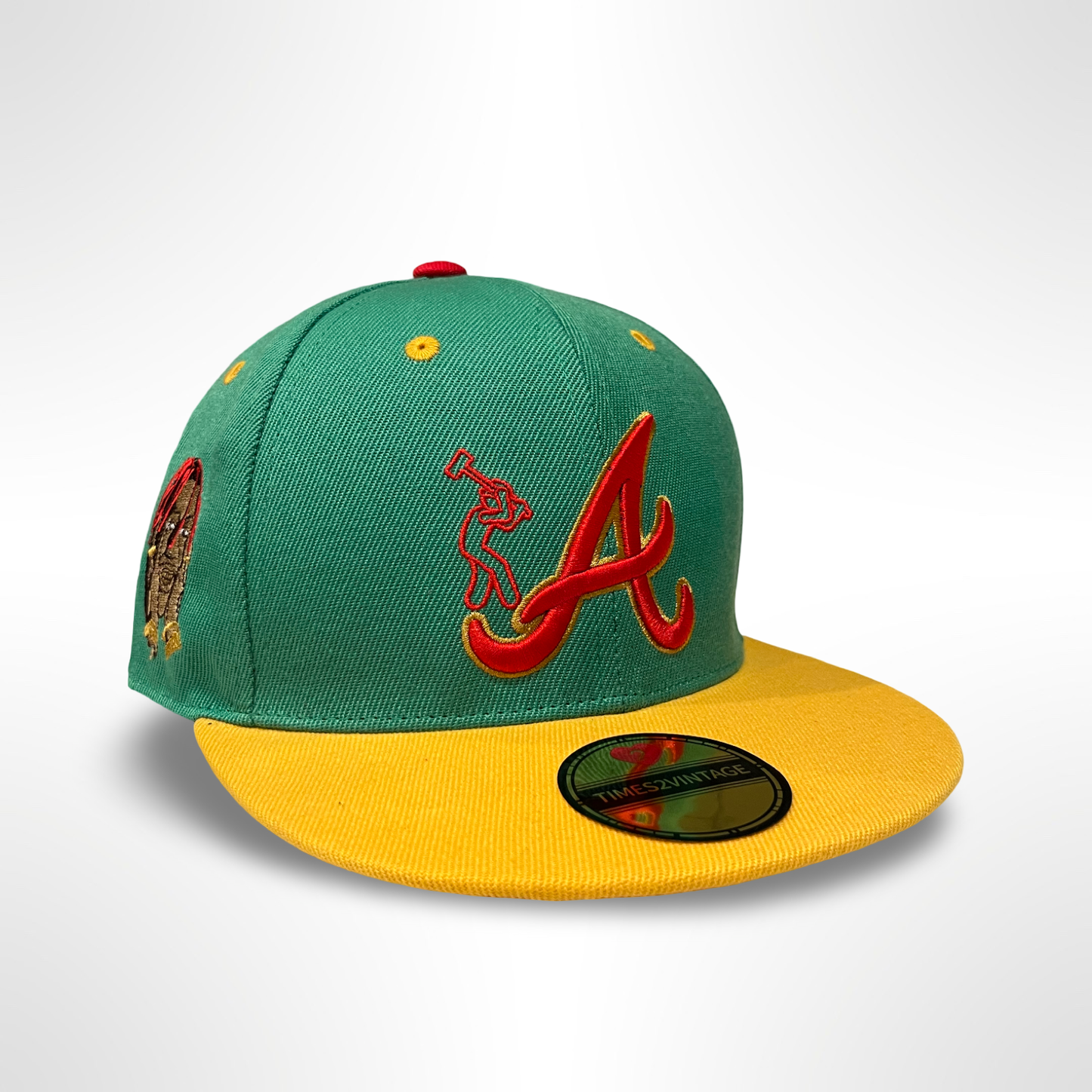 What The Concrete ATL - Green/Yellow Snap Back