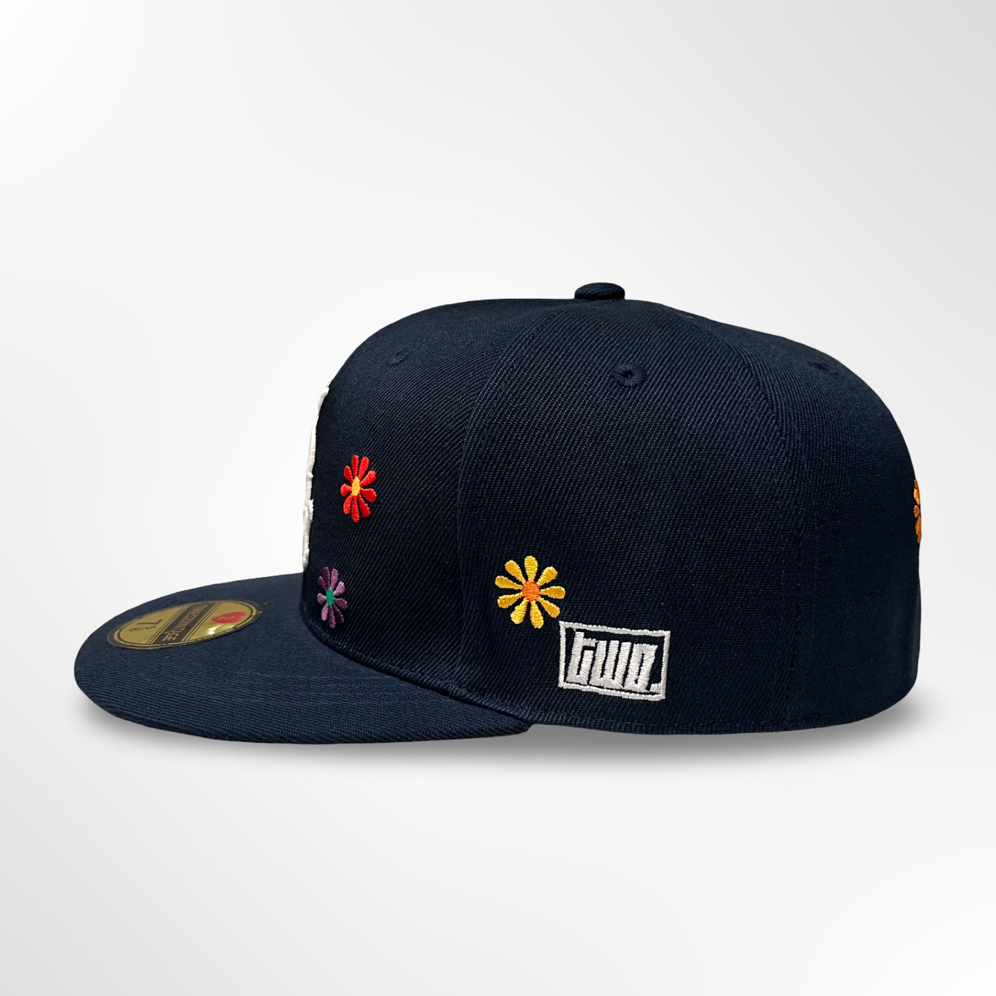 Chicago Bloom - Navy Blue Fitted