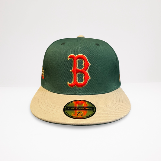 Green Monster Boston - Green/Beige Fitted